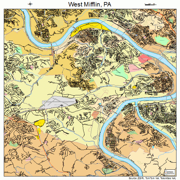 West Mifflin, PA street map