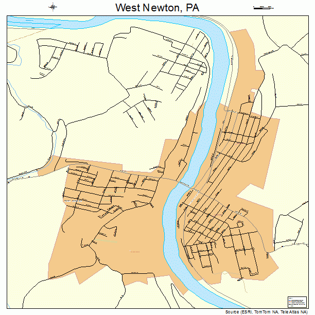 West Newton, PA street map