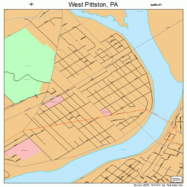 West Pittston, PA street map