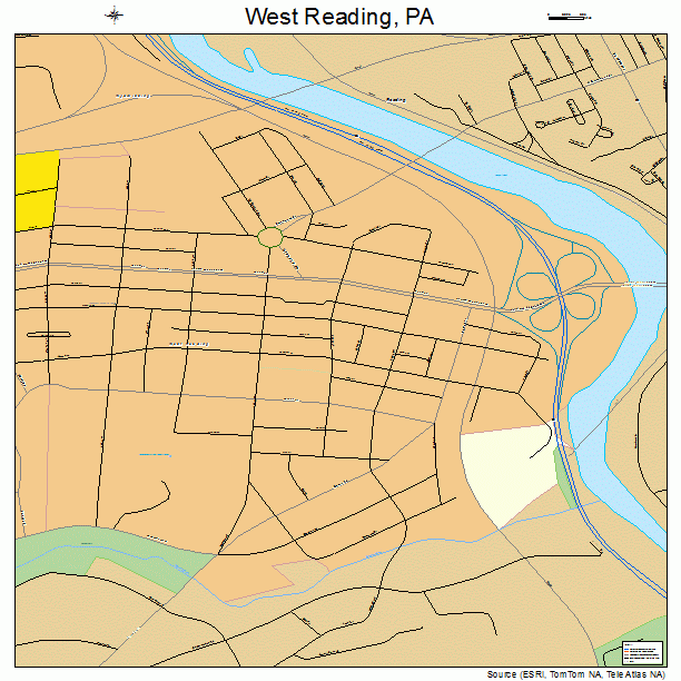 West Reading, PA street map