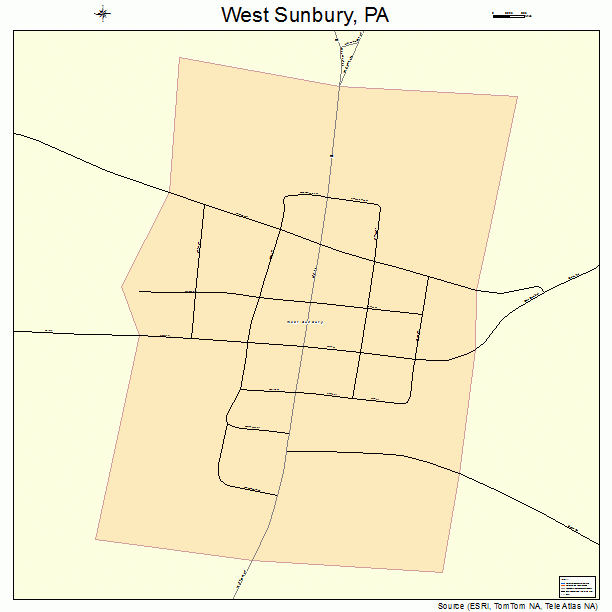 West Sunbury, PA street map