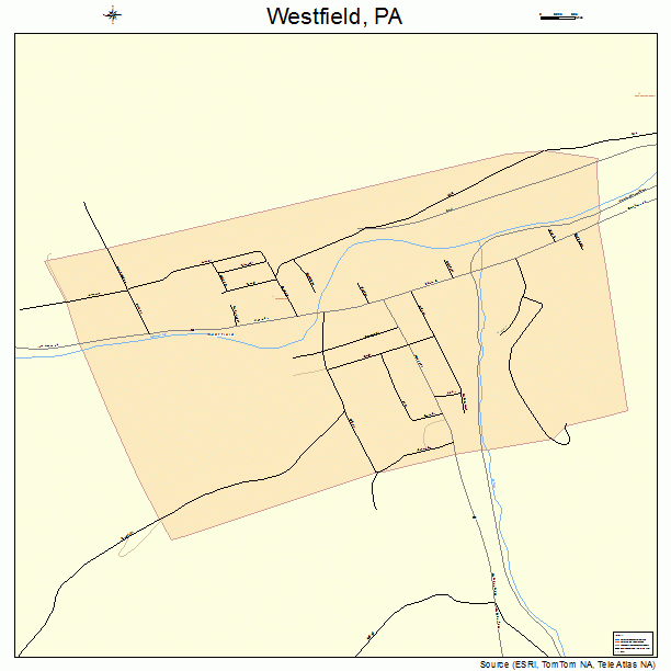 Westfield, PA street map