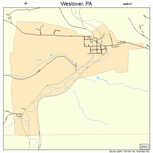Westover, PA street map