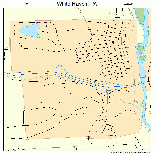 White Haven, PA street map