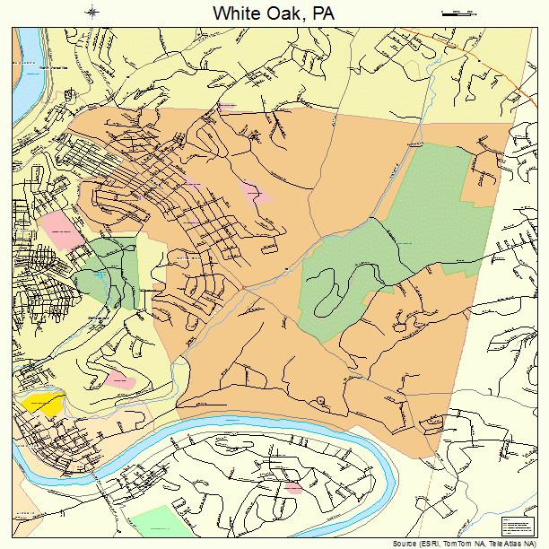 White Oak, PA street map