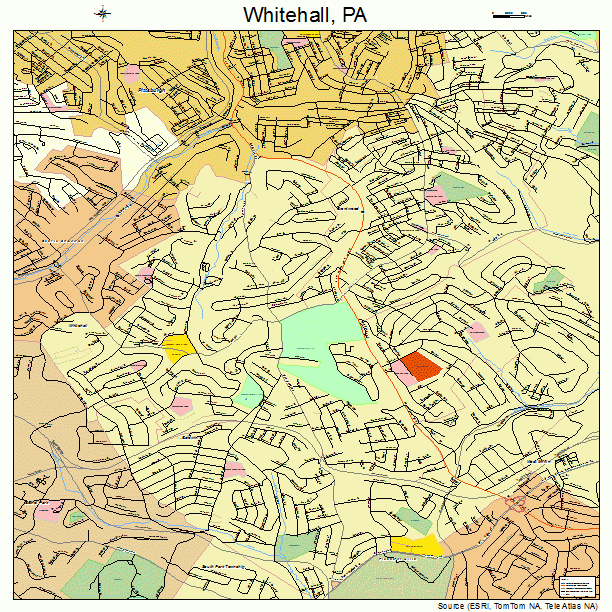 Whitehall, PA street map