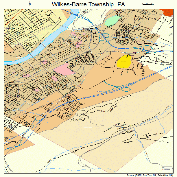 Wilkes-Barre Township, PA street map