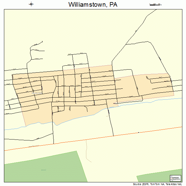 Williamstown, PA street map