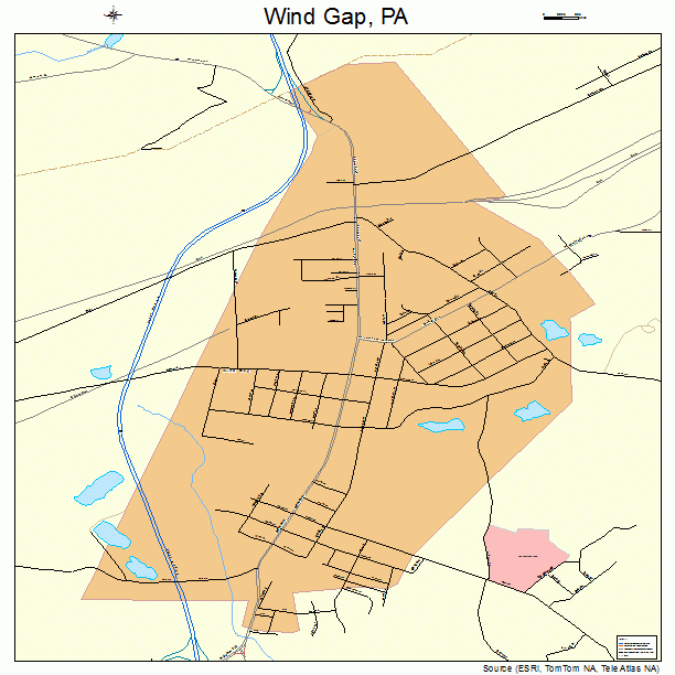 Wind Gap, PA street map