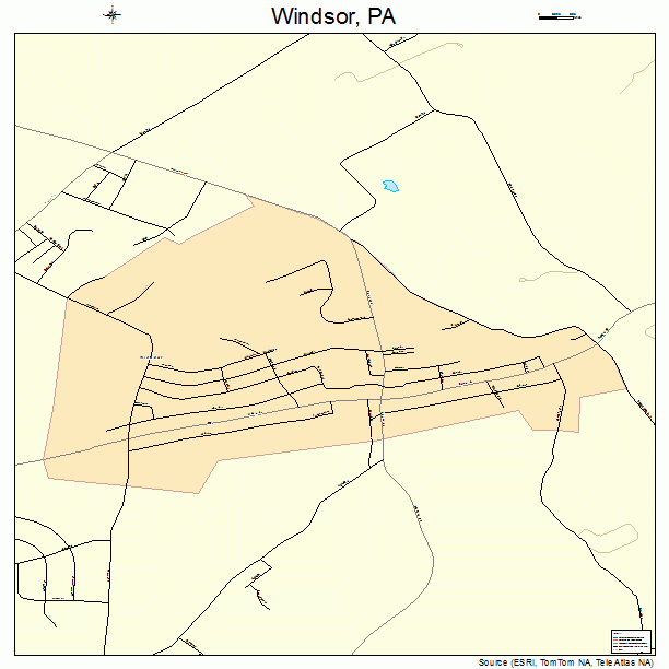 Windsor, PA street map