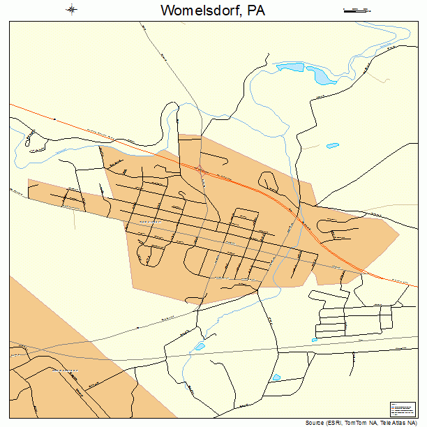 Womelsdorf, PA street map