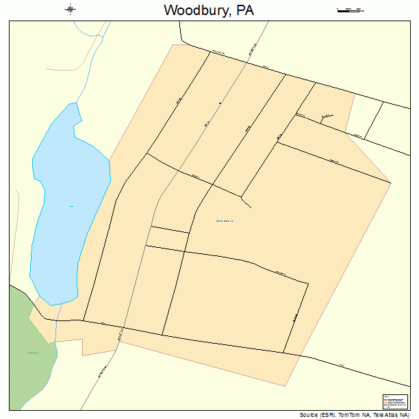 Woodbury, PA street map