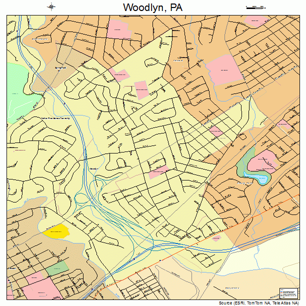 Woodlyn, PA street map