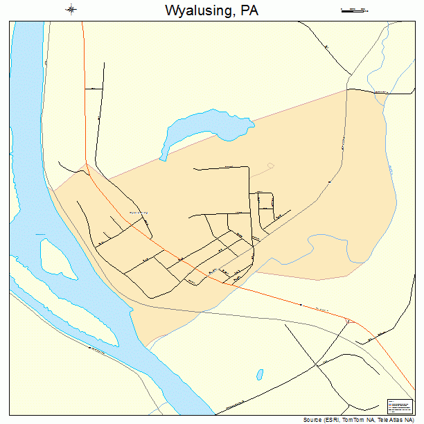 Wyalusing, PA street map