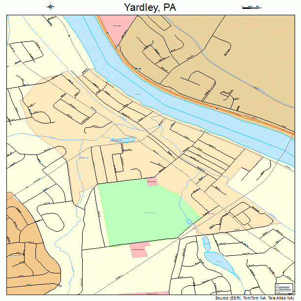 Yardley, PA street map