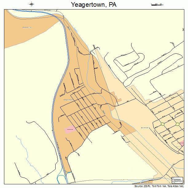 Yeagertown, PA street map