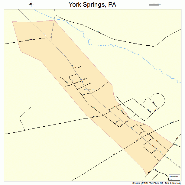 York Springs, PA street map