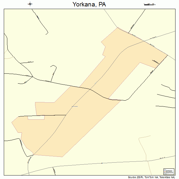 Yorkana, PA street map