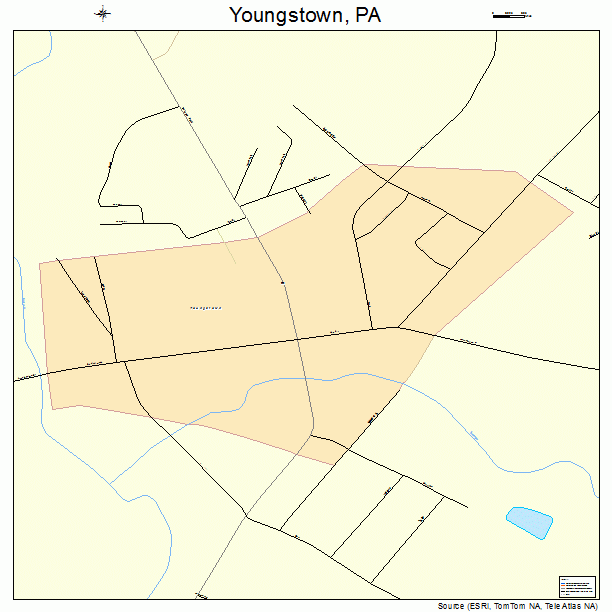 Youngstown, PA street map