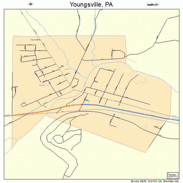 Youngsville, PA street map
