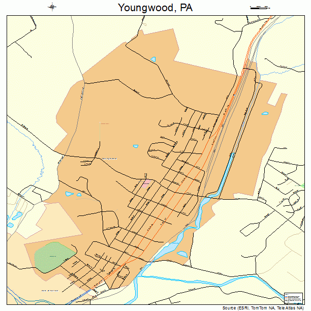Youngwood, PA street map