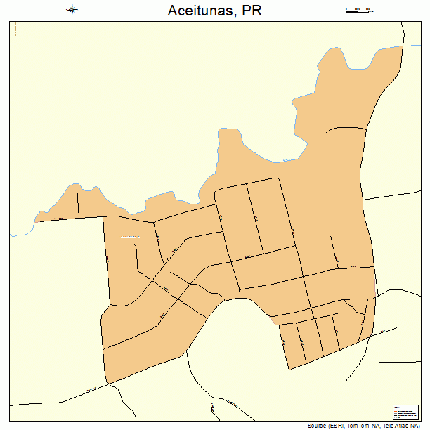Aceitunas, PR street map