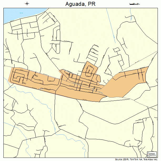 Aguada, PR street map