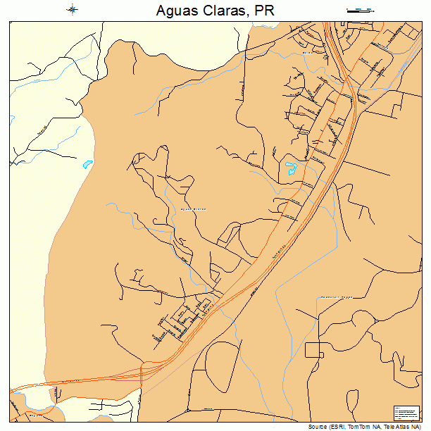 Aguas Claras, PR street map