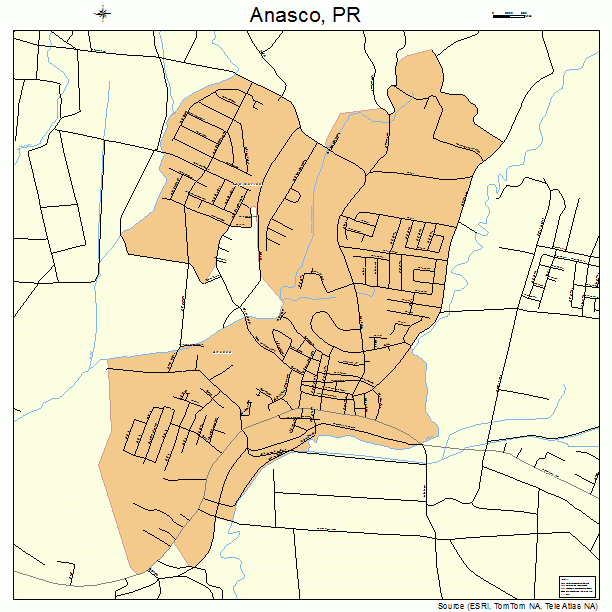 Anasco, PR street map