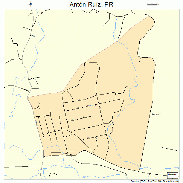 Anton Ruiz, PR street map