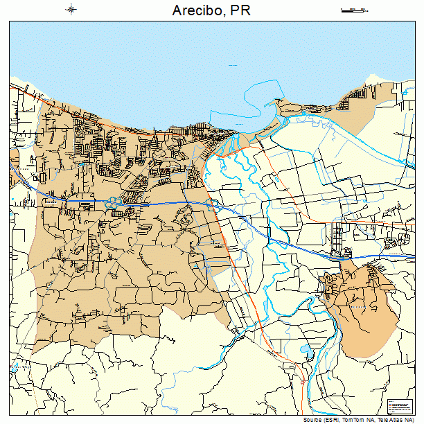 Arecibo, PR street map