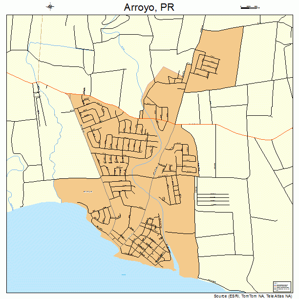 Arroyo, PR street map