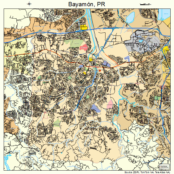 Bayamon, PR street map