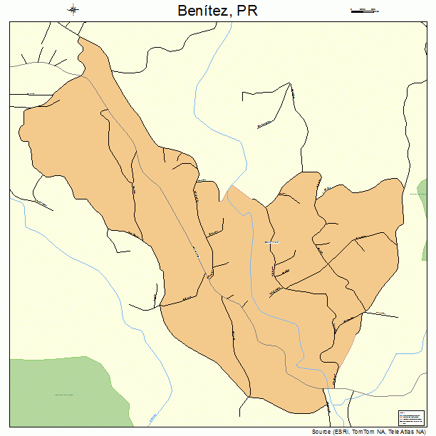 Benitez, PR street map