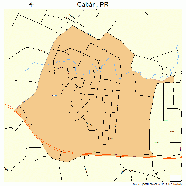 Caban, PR street map