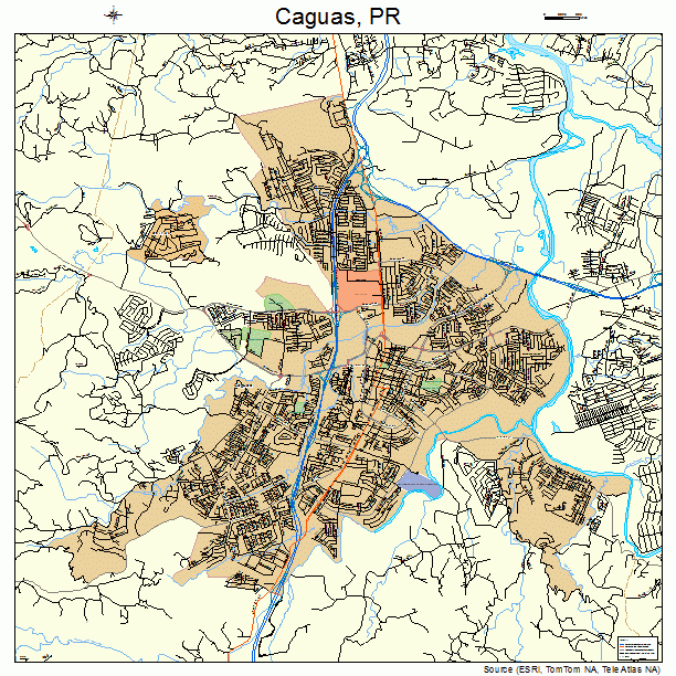 Caguas, PR street map