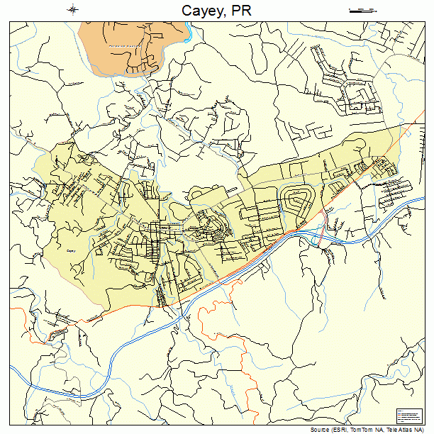 Cayey, PR street map