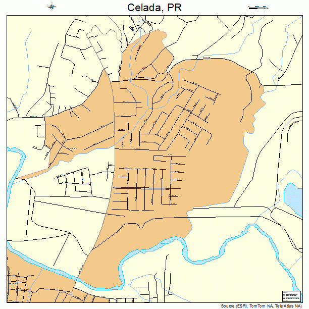 Celada, PR street map