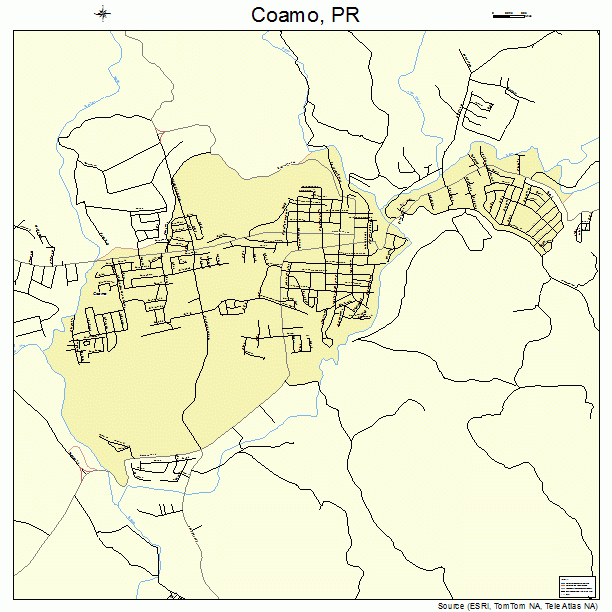 Coamo, PR street map