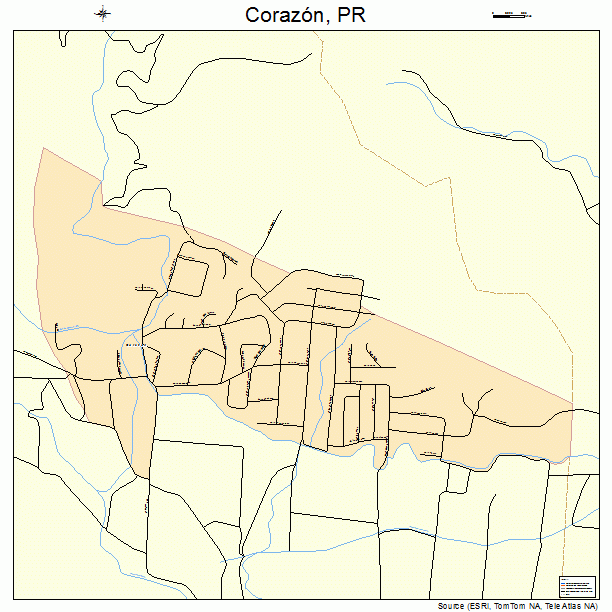 Corazon, PR street map