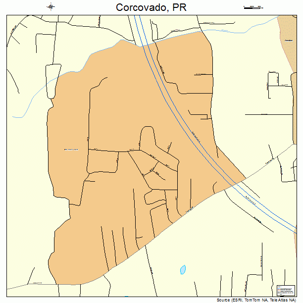 Corcovado, PR street map