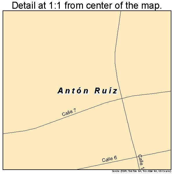 Anton Ruiz, Puerto Rico road map detail
