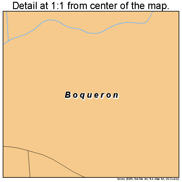 Boqueron, Puerto Rico road map detail