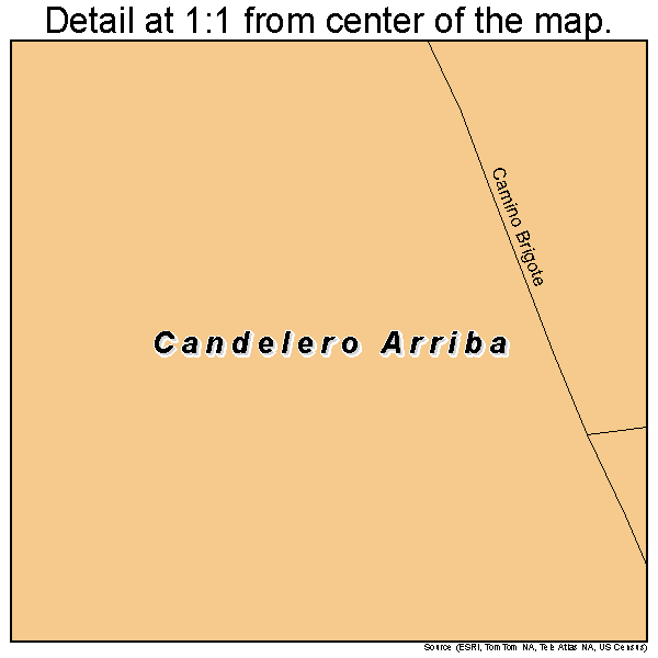 Candelero Arriba, Puerto Rico road map detail