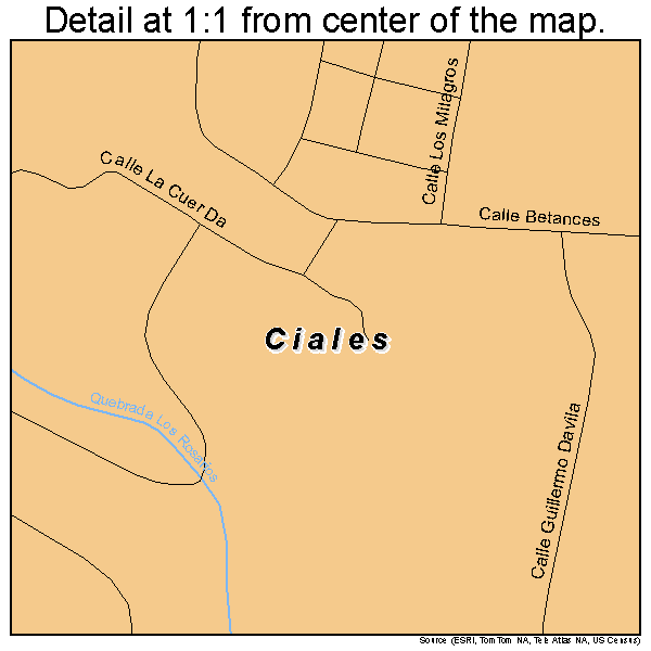 Ciales, Puerto Rico road map detail