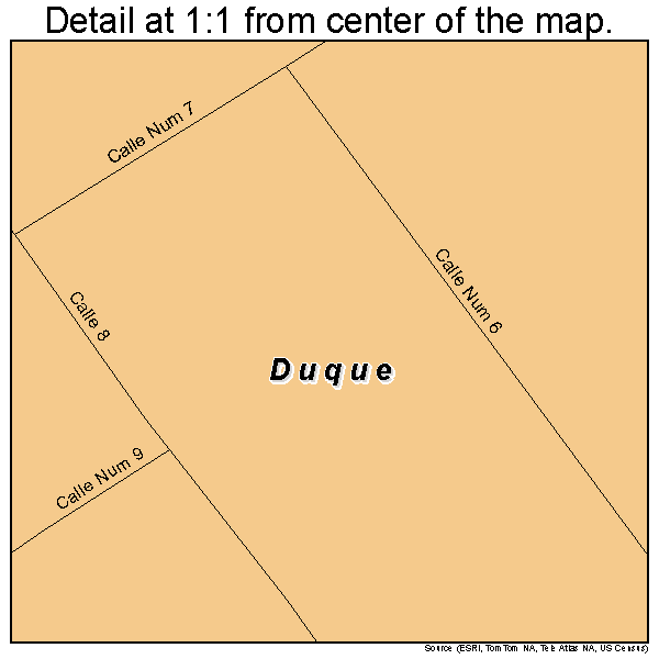 Duque, Puerto Rico road map detail