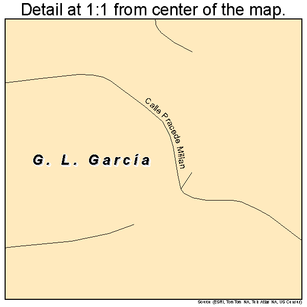 G. L. Garcia, Puerto Rico road map detail