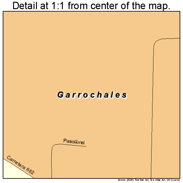 Garrochales, Puerto Rico road map detail