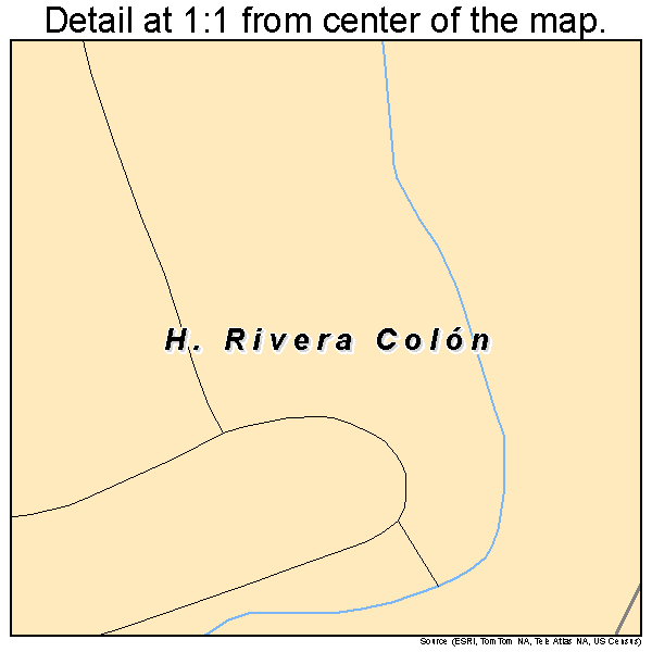 H. Rivera Colon, Puerto Rico road map detail