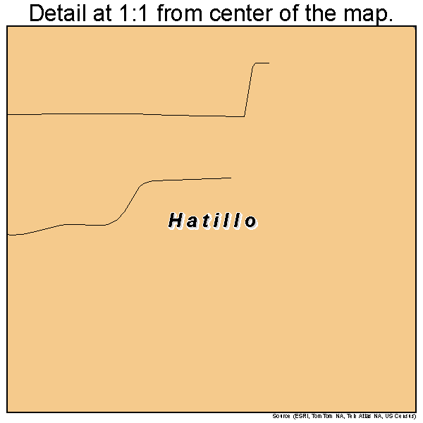 Hatillo, Puerto Rico road map detail